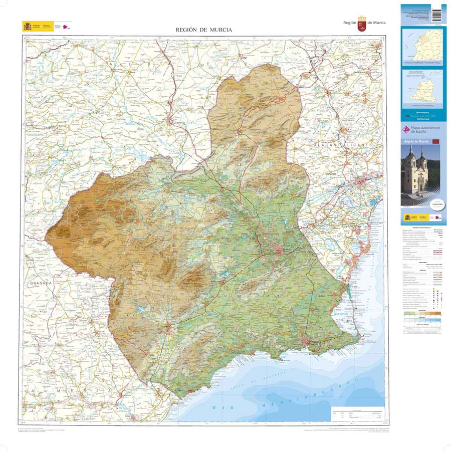Carte routière régionale - Murcie, n° 12 | CNIG carte pliée CNIG 