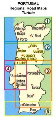 Carte routière régionale n° 1 - Portugal Nord | Turinta carte pliée Turinta 