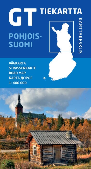 Carte routière régionale n° 10 - Finlande Nord, Pohjois-Suomi (Finlande) | Karttakeskus carte pliée Karttakeskus 