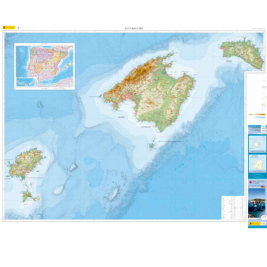 Carte routière régionale n° 11 - Iles Baléares | CNIG carte pliée CNIG 