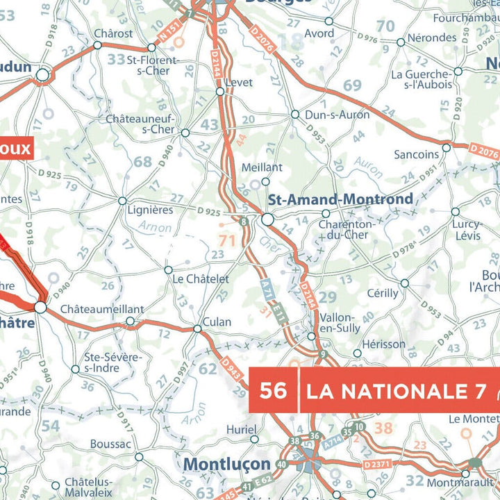 Carte routière - Roadtrips en France | Michelin carte pliée Michelin 