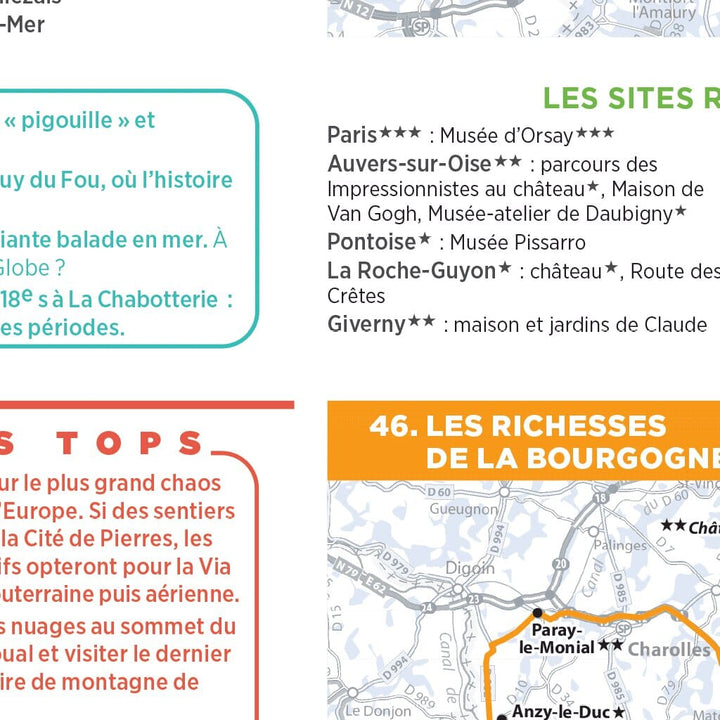 Carte routière - Roadtrips en France | Michelin carte pliée Michelin 