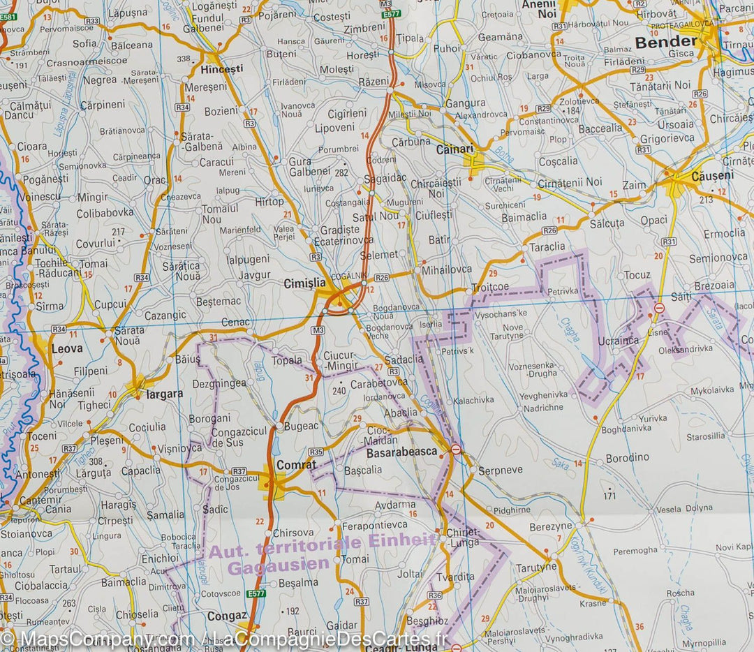 Carte routière de la Roumanie &amp; Moldavie | Reise Know How - La Compagnie des Cartes