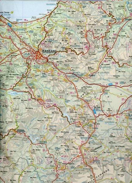 Carte routière - Sardaigne | Kümmerly & Frey carte pliée Kümmerly & Frey 