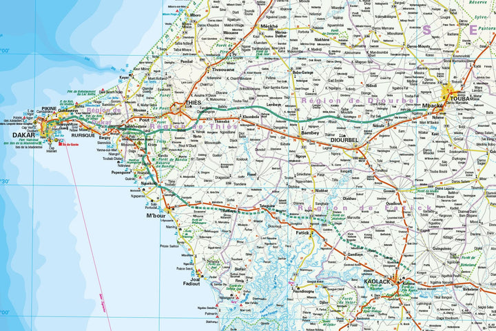 Carte routière - Sénégal & Gambie | Reise Know How carte pliée Reise Know-How 