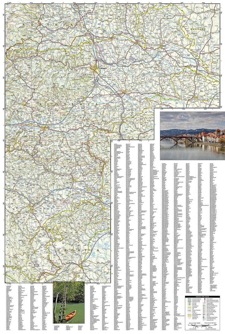Carte routière - Slovénie | National Geographic carte pliée National Geographic 