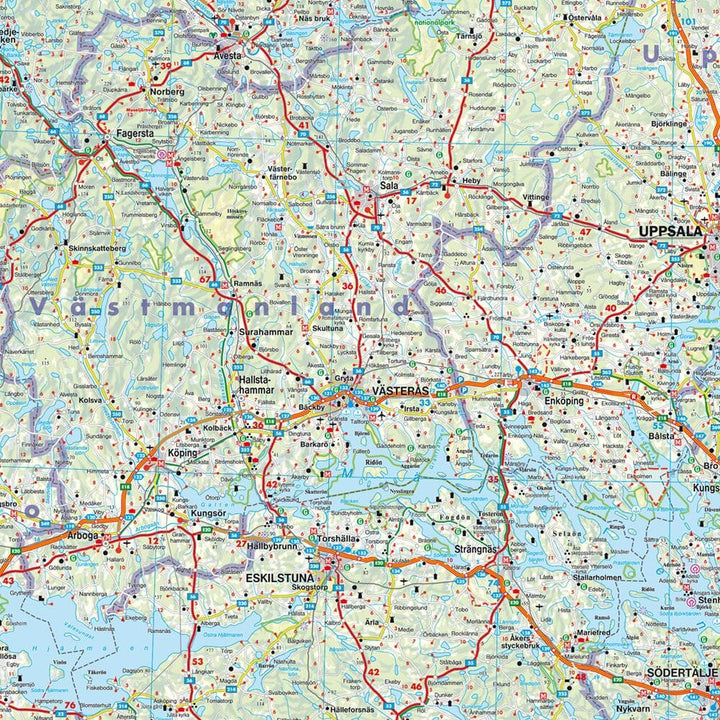 Carte routière - Suède | Freytag & Berndt carte pliée Freytag & Berndt 