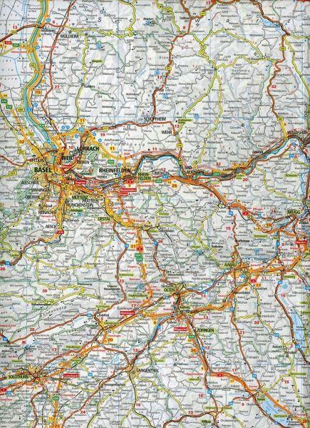 Carte routière - Suisse 2021 +10 plans de ville | Kümmerly & Frey carte pliée Kümmerly & Frey 