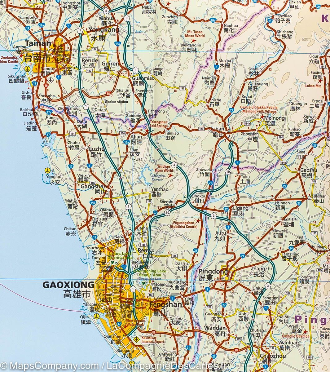 Carte routière - Taiwan | Reise Know How carte pliée Reise Know-How 