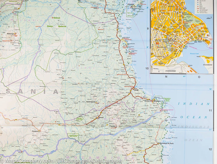 Carte routière - Tanzanie, Rwanda & Burundi | Reise Know How carte pliée Reise Know-How 