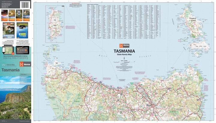 Carte routière - Tasmanie | Hema Maps - Handy map carte pliée Hema Maps 
