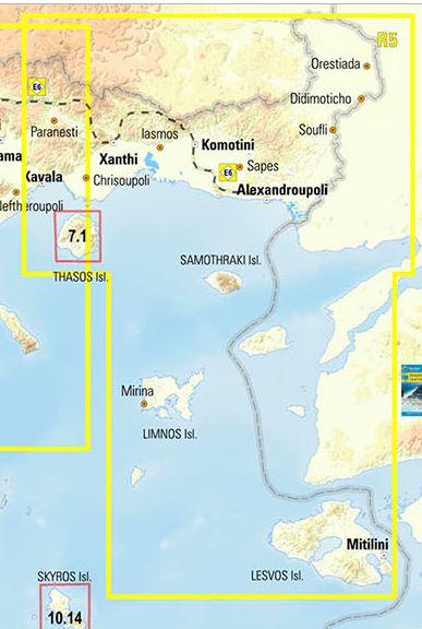 Carte routière - Thrace, Egée Nord R5 | Anavasi carte pliée Anavasi 