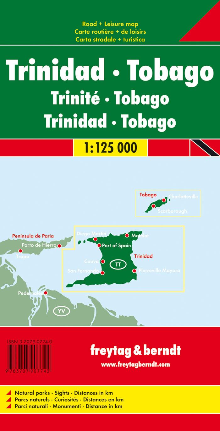 Carte routière - Trinité & Tobago | Freytag & Berndt carte pliée Freytag & Berndt 