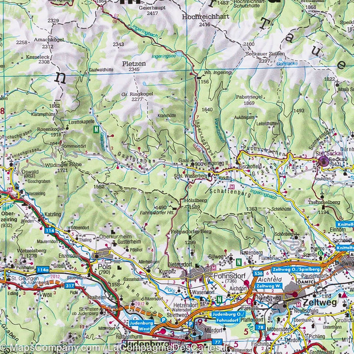 Carte routière - Tyrol oriental (Autriche) | Freytag & Berndt carte pliée Freytag & Berndt 