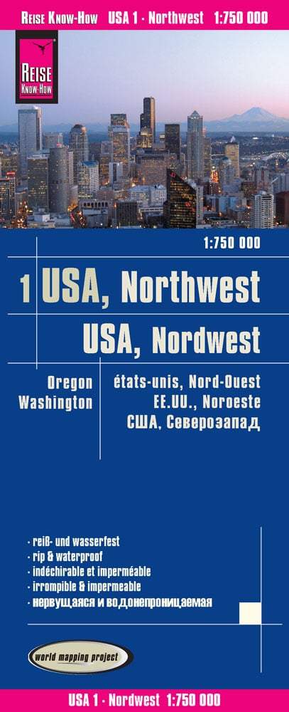 Carte routière USA n° 1 - USA Nord-ouest | Reise Know How carte pliée Reise Know-How 