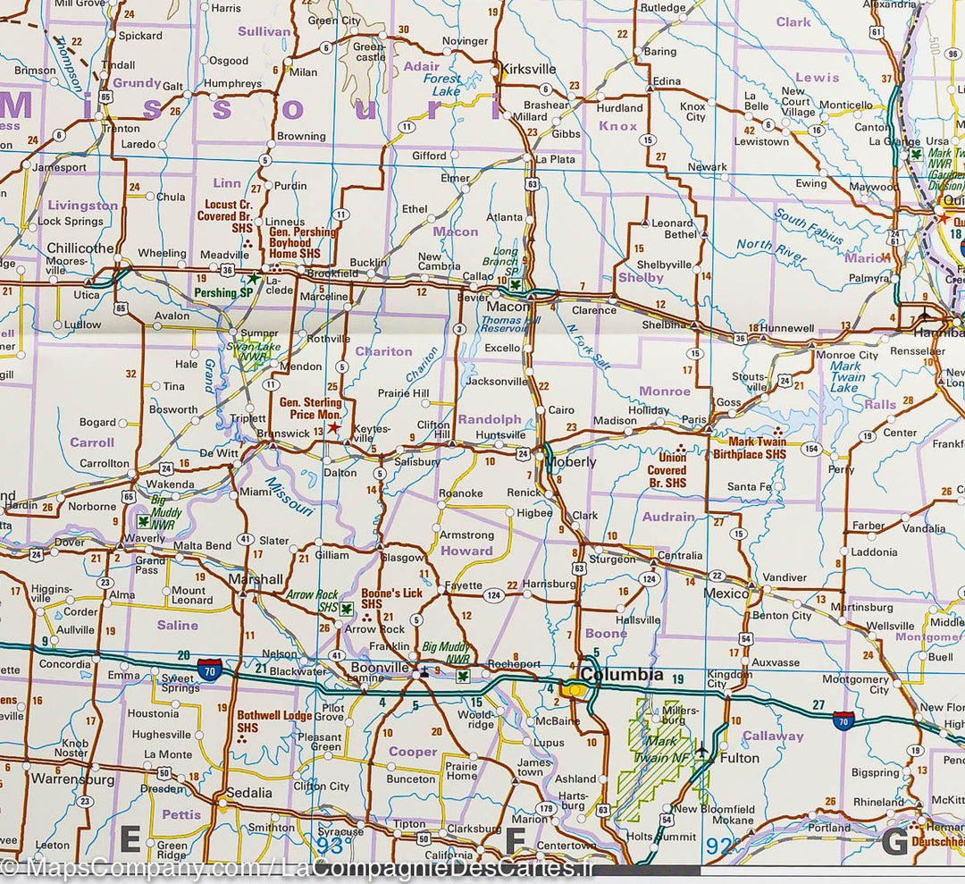 Carte routière du midwest des USA - # 3 | Reise Know How - La Compagnie des Cartes