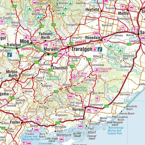 Carte routière - Victoria (Australie) | Hema Maps - Handy map carte pliée Hema Maps 