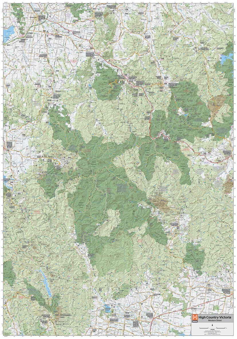Carte routière - Victoria, High Country (Australie) | Hema Maps carte pliée Hema Maps 