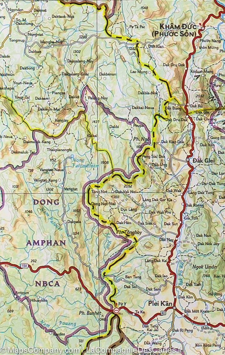 Carte routière - Vietnam Sud | National Geographic carte pliée National Geographic 