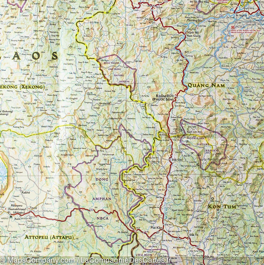 Carte routière - Vietnam Sud | National Geographic carte pliée National Geographic 