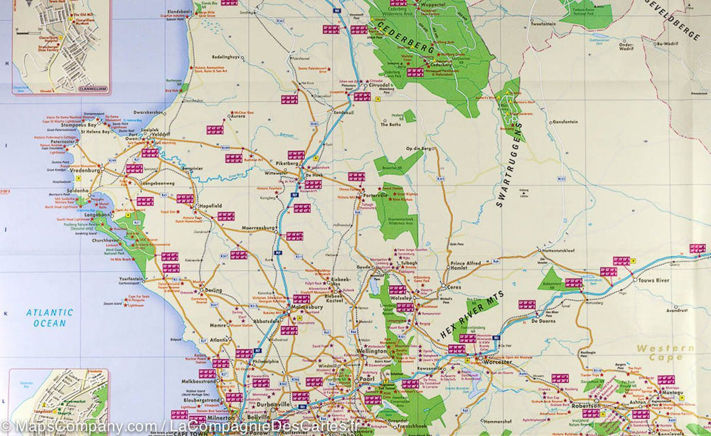 Carte routière - Western Cape (Afrique du Sud) | MapStudio carte pliée MapStudio 