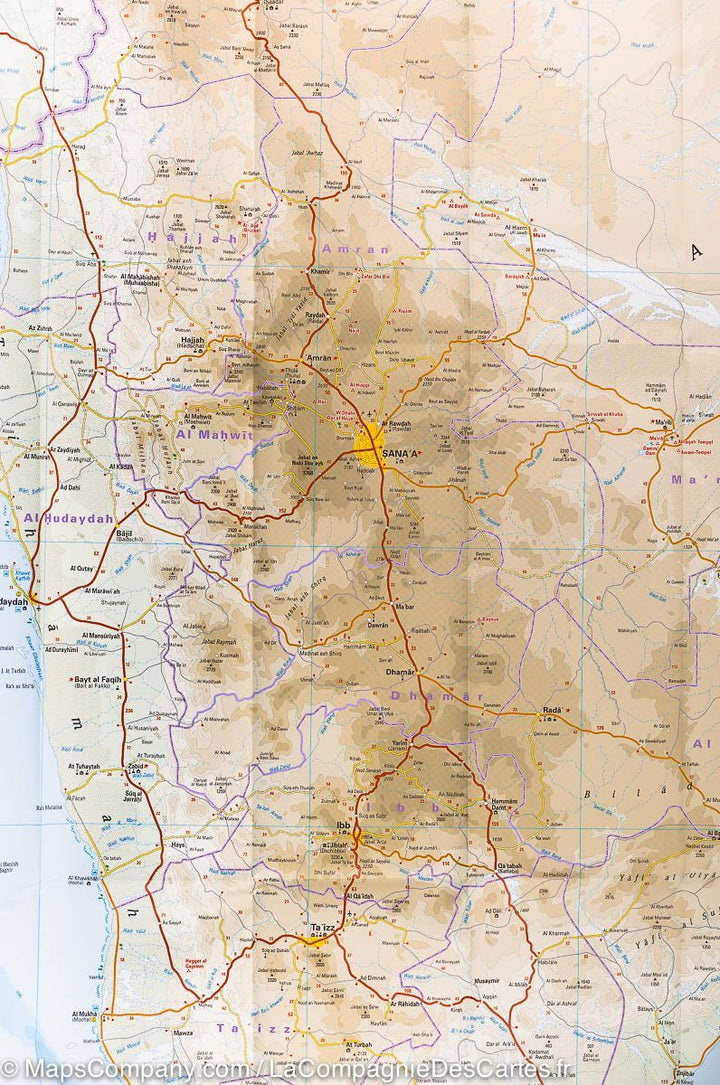 Carte routière - Yémen | Reise Know How carte pliée Reise Know-How 