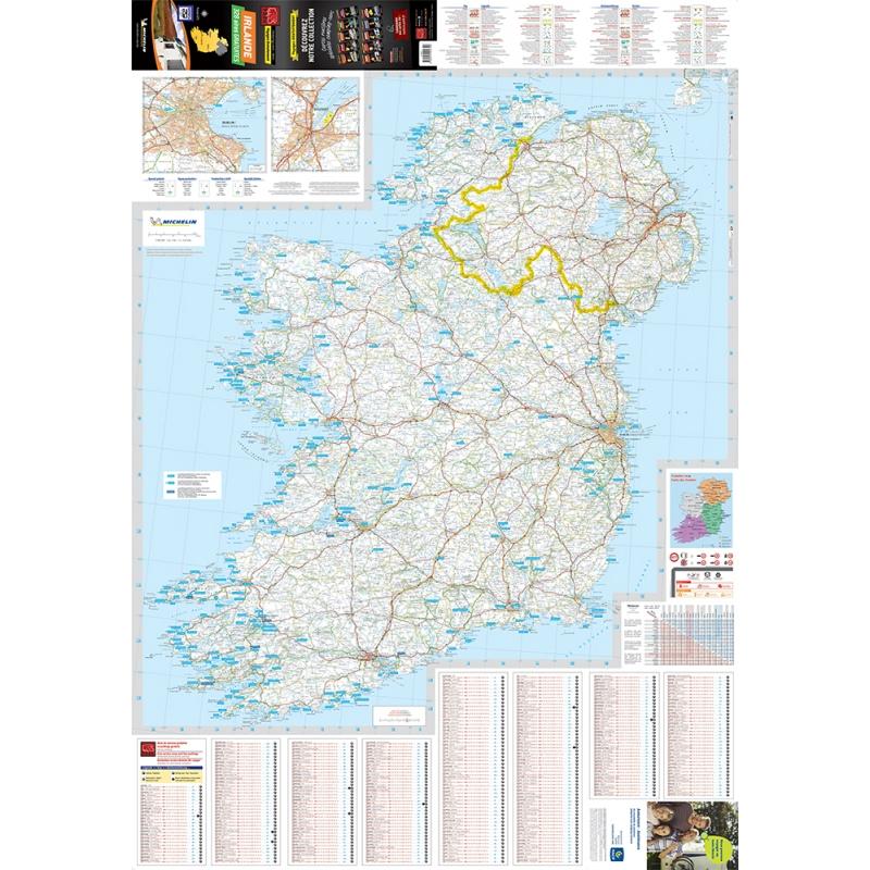 Carte spéciale camping-car - Irlande (aires & parkings gratuits) | Michelin carte pliée Michelin 