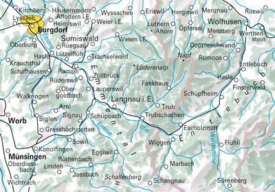 Carte spéciale VTT n° WKM.20 - Entlebuch, Emmental (Suisse) | Hallwag carte pliée Hallwag 