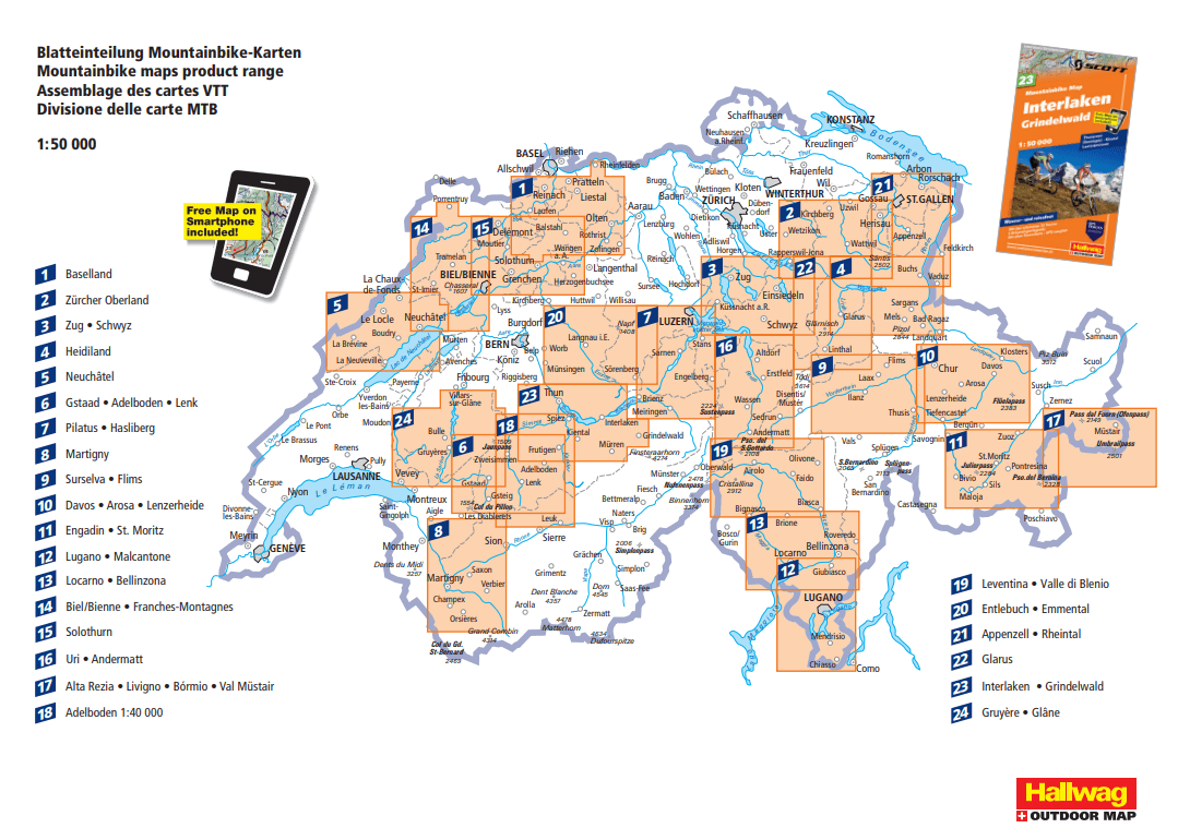 Carte 2025 vtt suisse