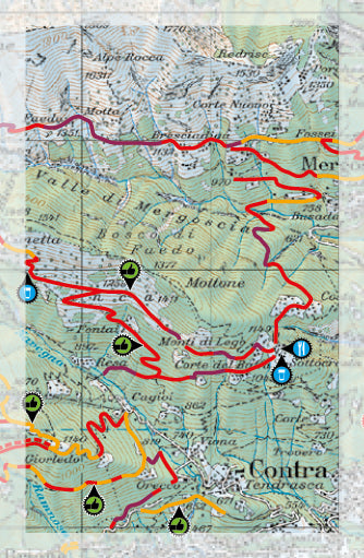 Carte Supertrail - Ascona, Locarno e Valli | Supertrail Map carte pliée Supertrail Map 
