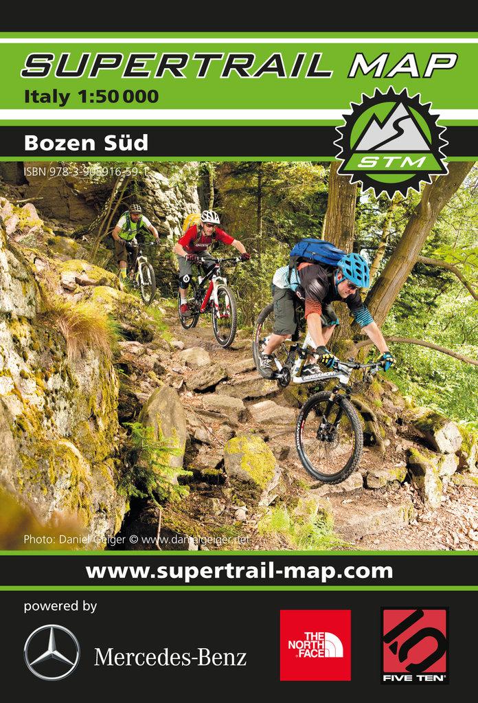 Carte Supertrail - Bozen, Bolzano Sud | Supertrail Map carte pliée Supertrail Map 