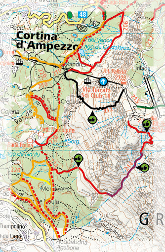 Carte Supertrail - Cortina d’Ampezzo | Supertrail Map carte pliée Supertrail Map 