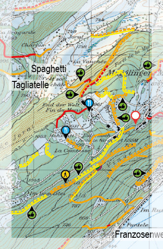 Carte Supertrail - Jura, Biel-Bienne | Supertrail Map carte pliée Supertrail Map 