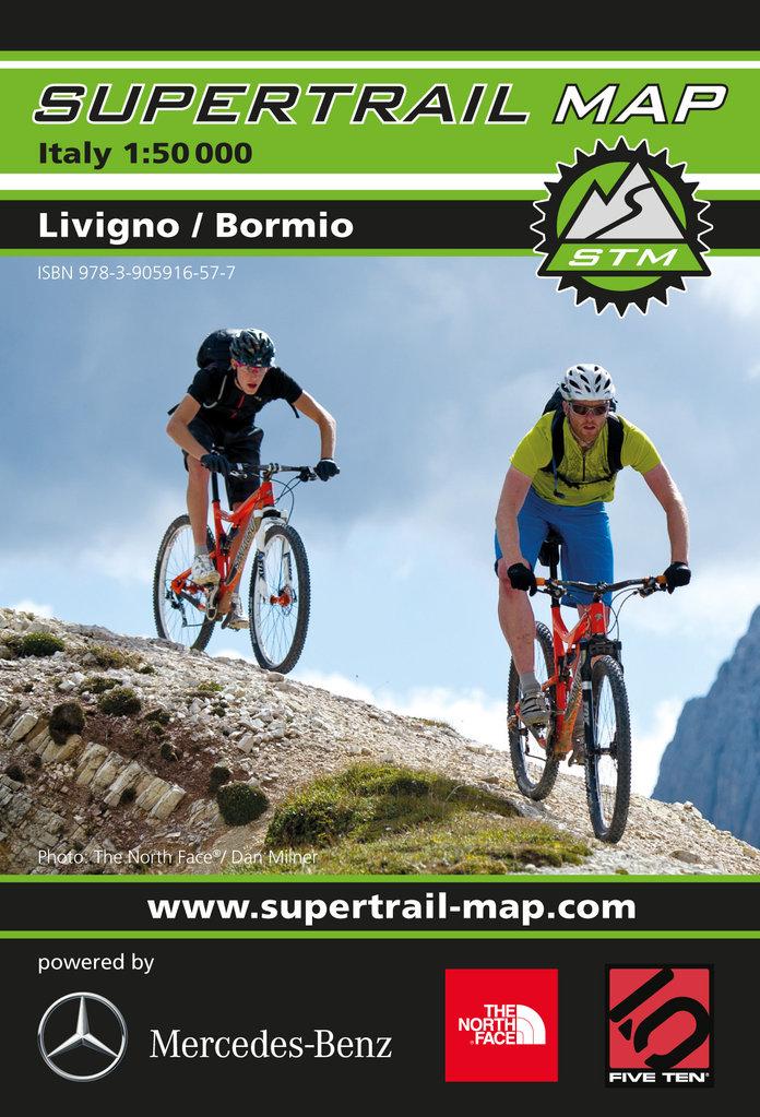 Carte Supertrail - Livigno, Bormio | Supertrail Map carte pliée Supertrail Map 