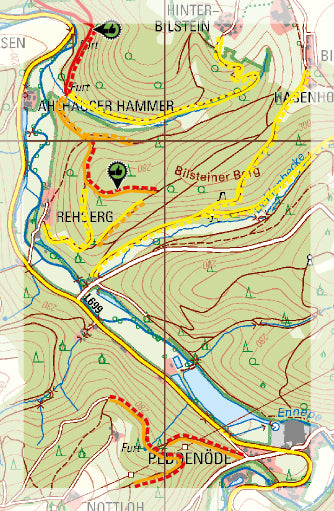 Carte Supertrail - Ruhr Sud, Ennepetal (Rhénanie-du-Nord-Westphalie) | Supertrail Map carte pliée Supertrail Map 
