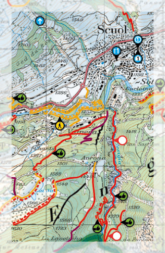 Carte Supertrail - Unterengadin, Samnaun | Supertrail Map carte pliée Supertrail Map 