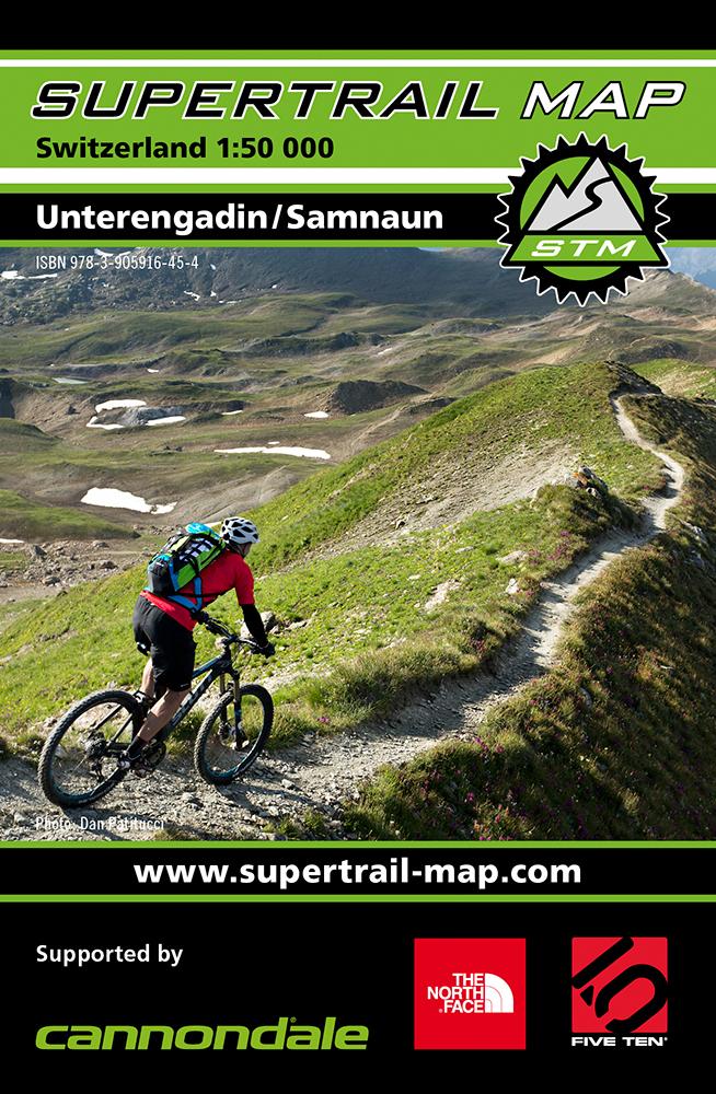 Carte Supertrail - Unterengadin, Samnaun | Supertrail Map carte pliée Supertrail Map 