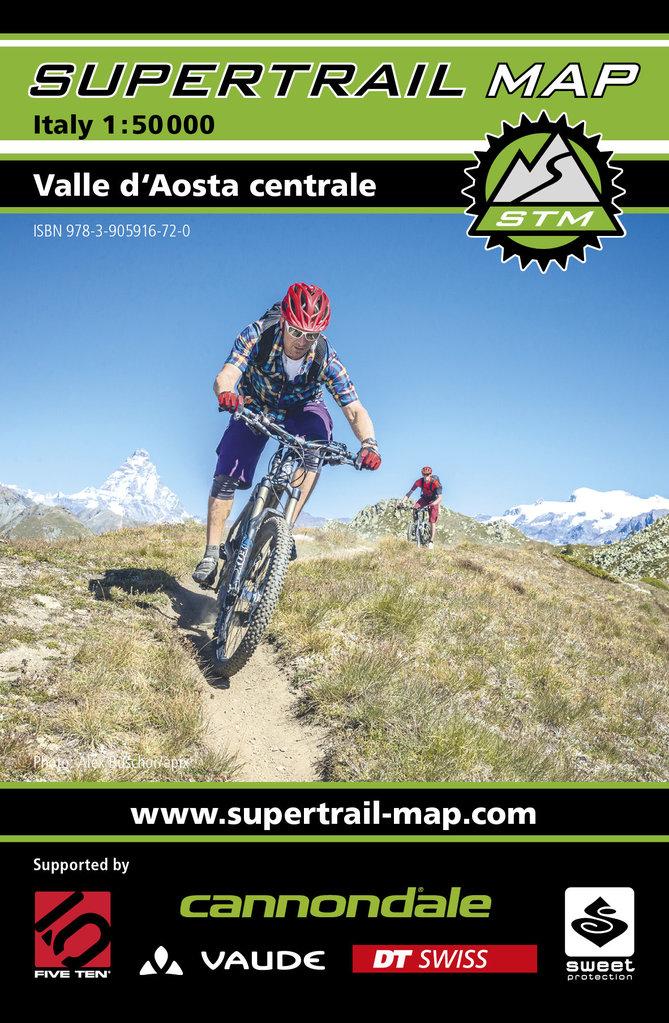 Carte Supertrail - Val d'Aoste Central | Supertrail Map carte pliée Supertrail Map 