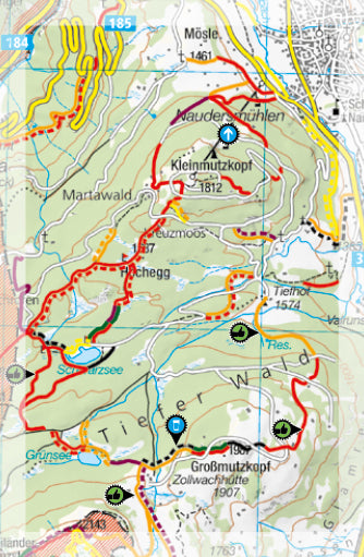 Carte Supertrail - Vinschgau, Val Venosta Nord | Supertrail Map carte pliée Supertrail Map 