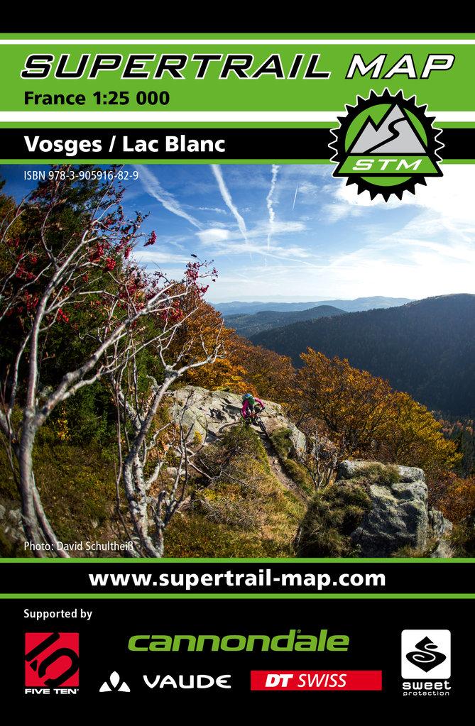 Carte Supertrail - Vosges, Lac Blanc | Supertrail Map carte pliée Supertrail Map 