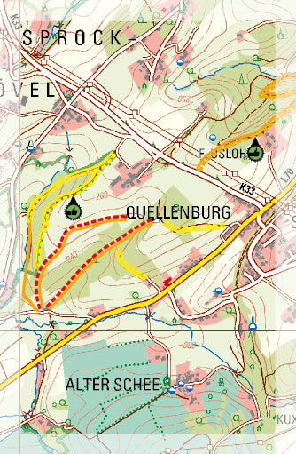 Carte Supertrail - Wuppertal, Elfringhauser Schweiz | Supertrail Map carte pliée Supertrail Map 