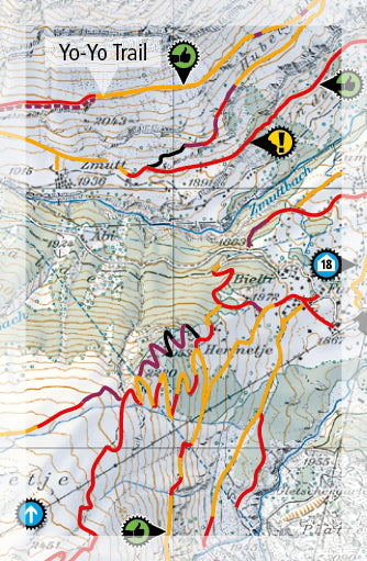 Carte Supertrail - Zermatt | Supertrail Map carte pliée Supertrail Map 