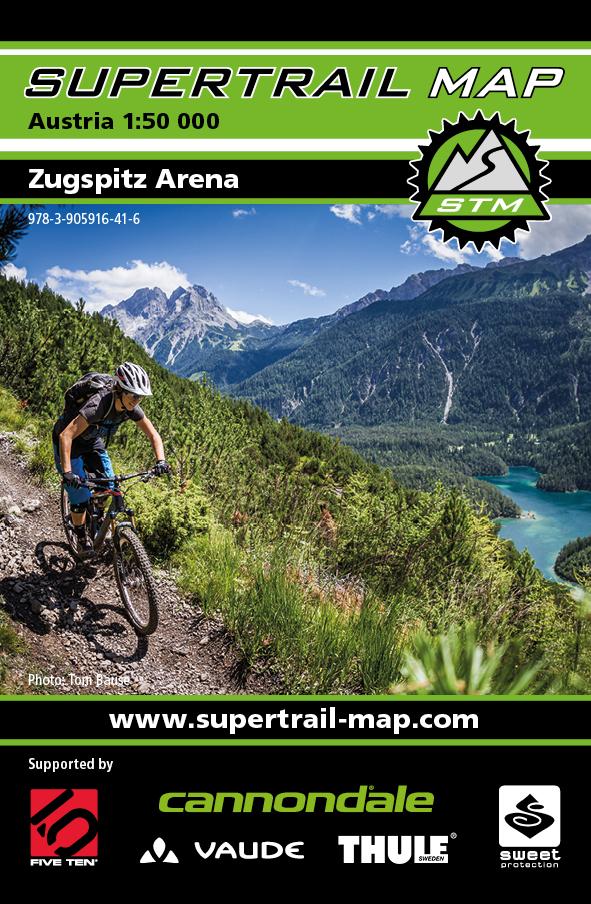 Carte Supertrail - Zugspitz Arena | Supertrail Map carte pliée Supertrail Map 
