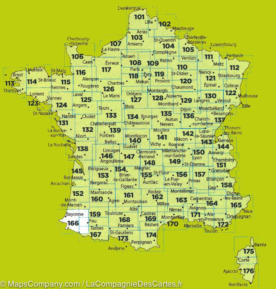 Carte TOP 100 n° 114 - Saint-Brieuc, Morlaix & PNR d'Armorique | IGN carte pliée IGN 
