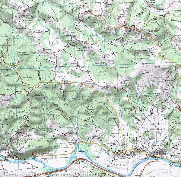 Carte TOP 25 n° 2047 OT - St Girons & Couserans (Pyrénées) | IGN carte pliée IGN 