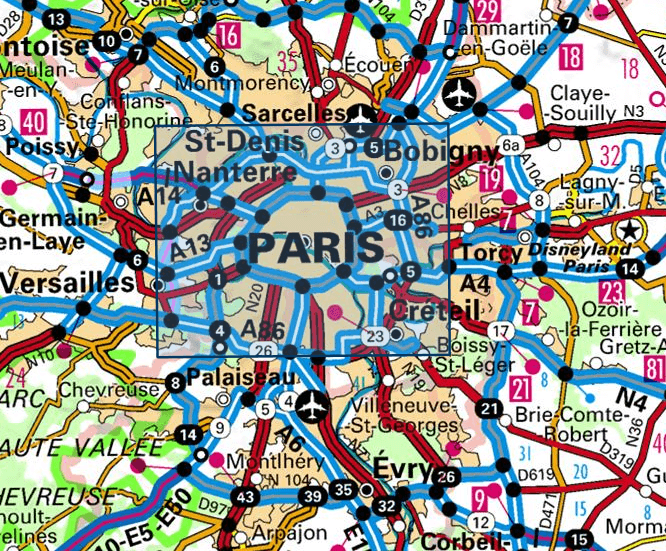 Carte TOP 25 n° 2314 OT - Paris, Forêts de Meudon et de Fausses Reposes | IGN carte pliée IGN 