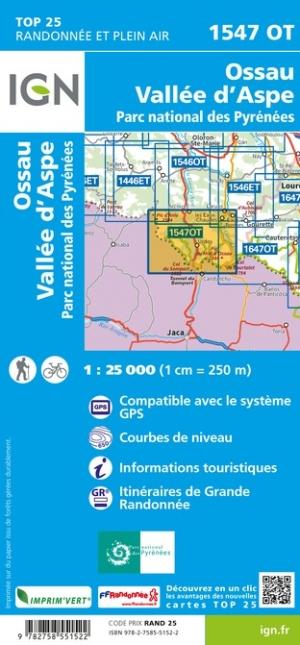 Carte TOP 25 n° 3043 OT - St-Martin-de-Crau, Les Baux-de-Provence & Les Alpilles | IGN carte pliée IGN 