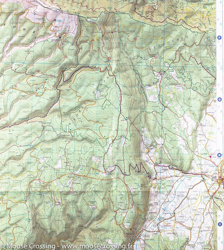 Carte TOP 25 n° 3140 ETR (résistante) - Mont Ventoux (Provence) | IGN carte pliée IGN 