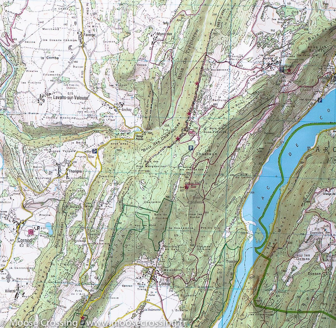 Carte IGN TOP 25 n° 3228 OT - Oyonnax, Gorges de l'Ain (PNR du Haut-Jura) - La Compagnie des Cartes