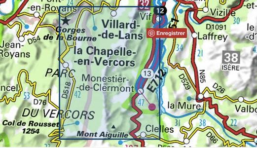 Carte TOP 25 n° 3236 OT - Villard-de-Lans & Mont Aiguille (PNR du Vercors, Alpes) | IGN carte pliée IGN 